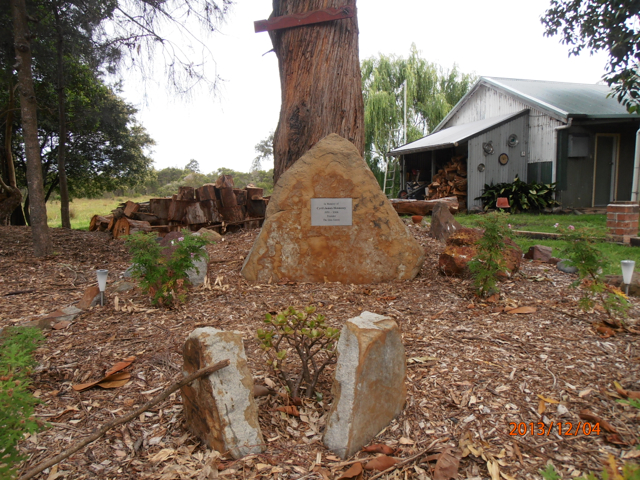 Memorial to The Glen founder, Cyril James Hennessy 1939-2008